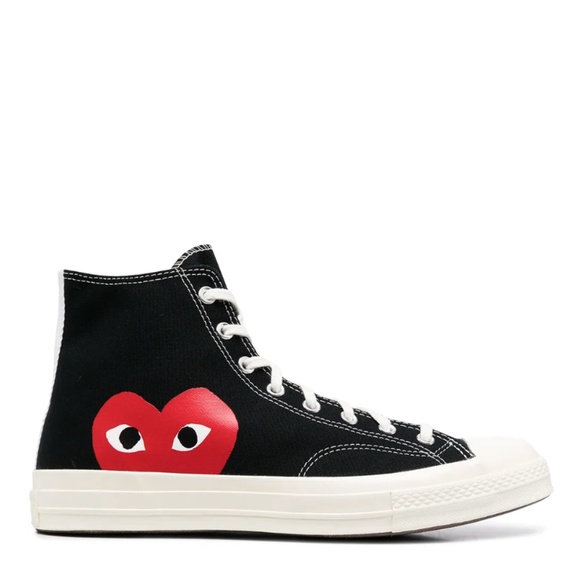 Converse Comme Des Garçons Play x Converse Chuck high-top half heart sneakers - Picture 1 of 6